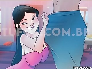 Animation Cutie Fucks With Old Pervert And Bj's Hefty Fuckpole!