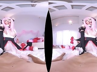 Rin Asuka Eve Channel Vr; Japanese Little Demon Costume Play