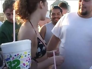 Outdoor Dicking At The Soiree With Unexperienced Damsels And Buzzed Dudes